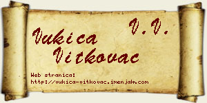 Vukica Vitkovac vizit kartica